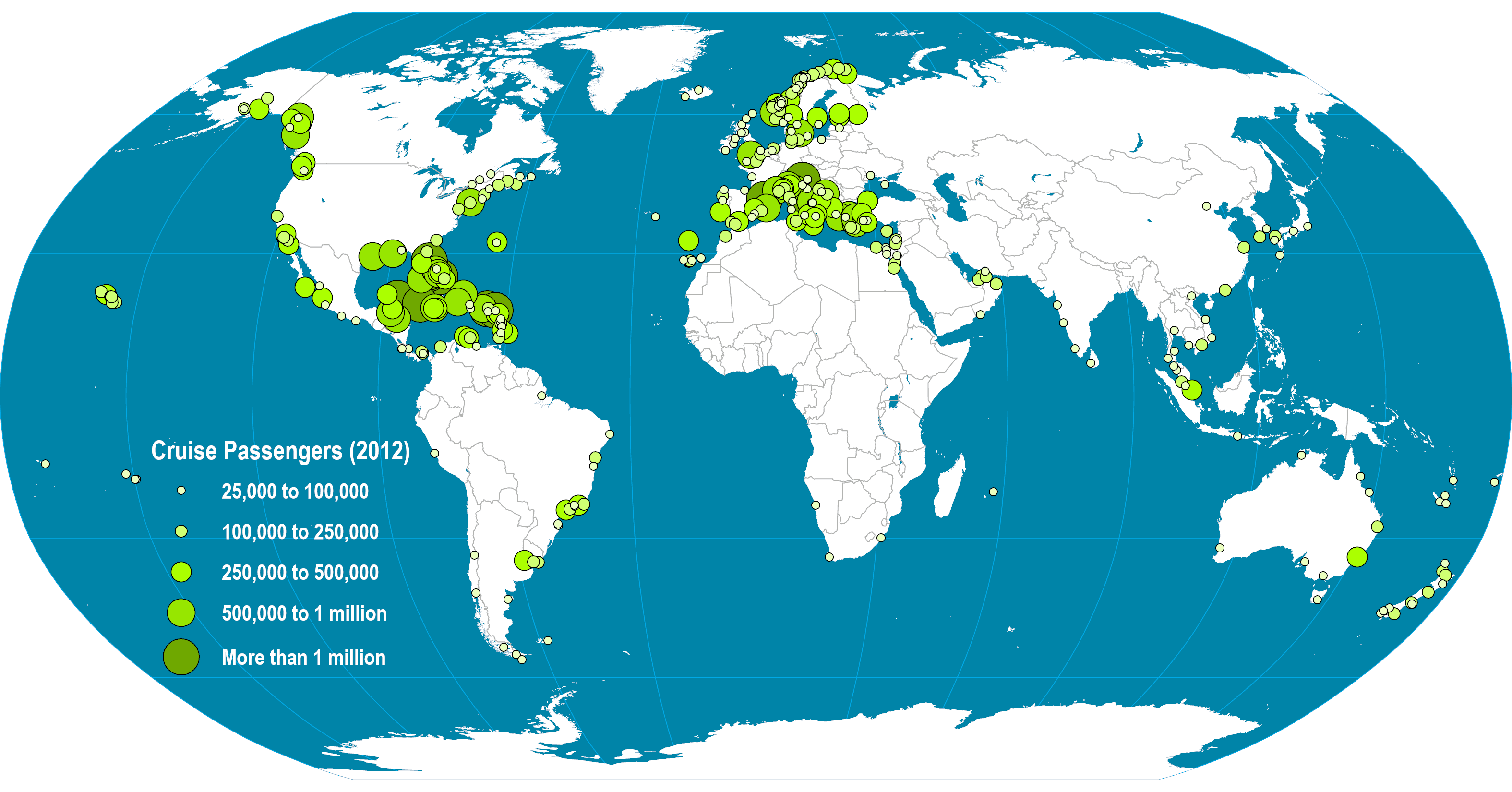 cruise ship ports around the world