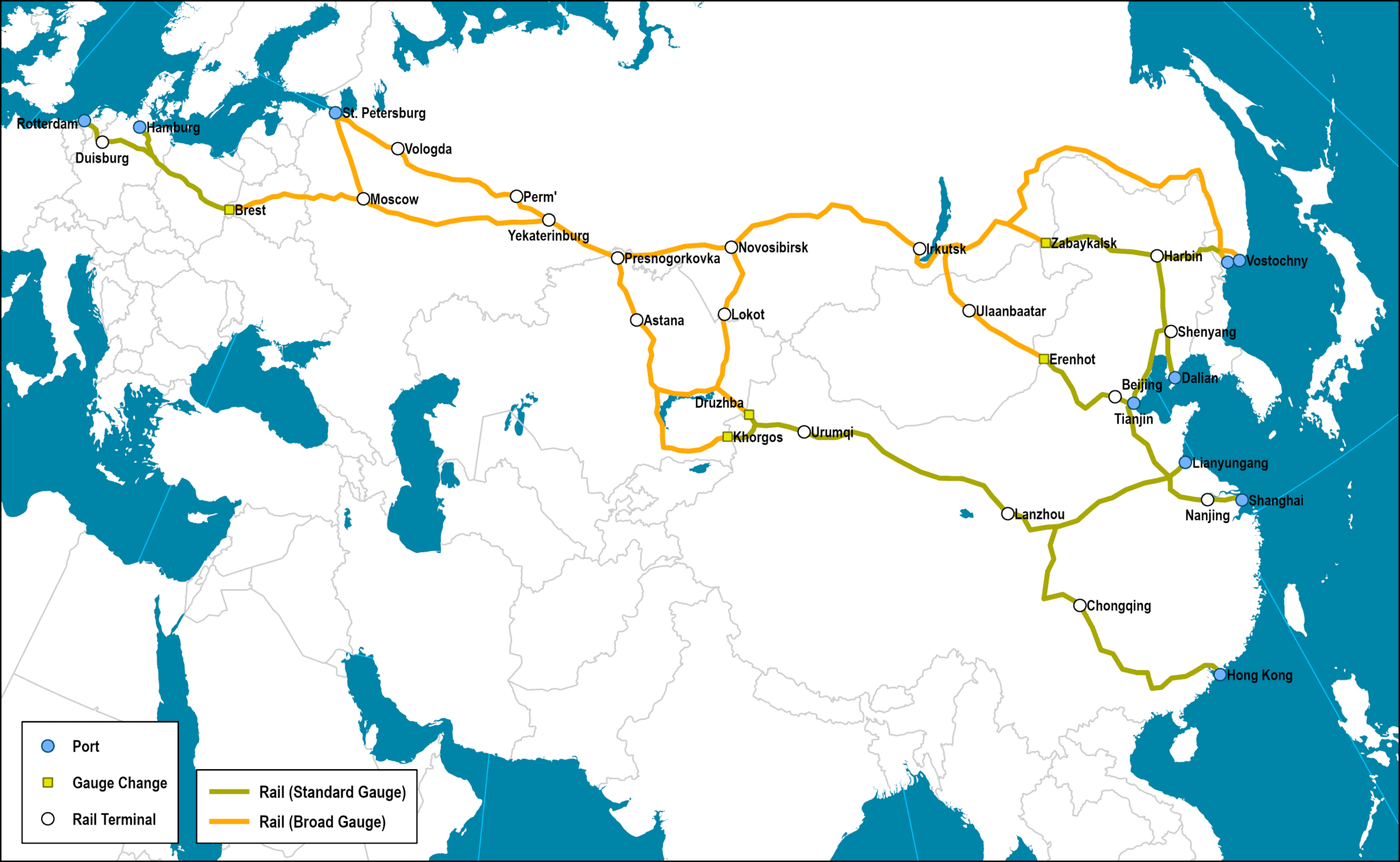 The Eurasian Landbridges  Port Economics, Management and Policy